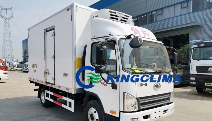 K-560 truck refrigeration unit sells well in Barbados - KingClima